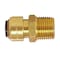 Apollo 3/8 in. (1/2 in. O.D.) Brass Push-To-Connect x 1/2 in. Male Pipe Thread Reducing Adapter FSBMA3812 - alternate 7
